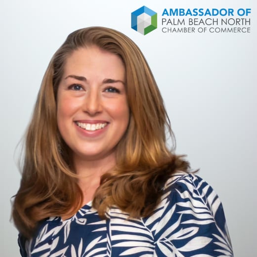 Headshot of Amanda Waite, Ambassador for Palm Beach North Chamber of Commerce