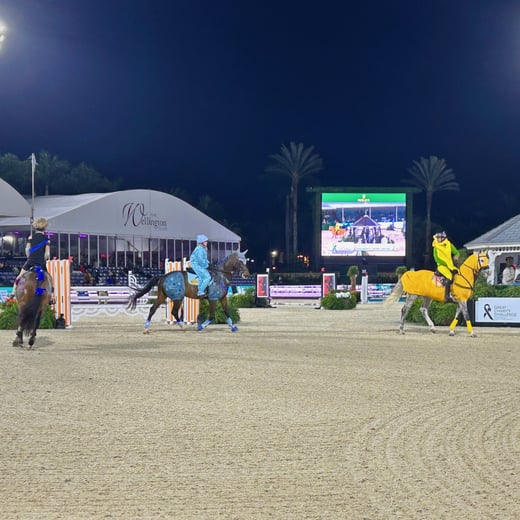 Equestrian team representing ANGARI Foundation at the 2026 Great Charity Challenge.