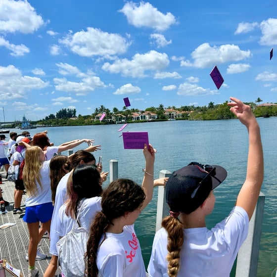 Independence Middle School students deploy Lagoon Drift Cards in conjunction with ANGARI Foundation's 15th citizen science experiment.