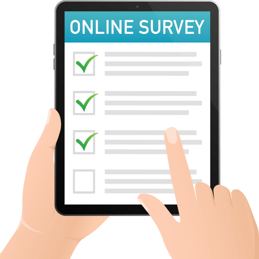 Online survey graphic